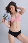 Zivame Padded Non Wired Medium Coverage Tshirt Bra - Pink Floral — thumbnail 4